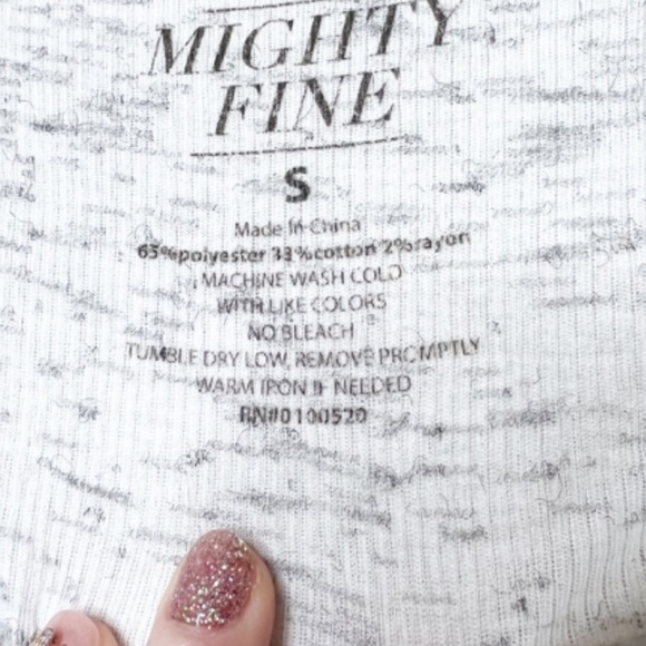 Mighty Fine Women's Gray Heathered Tank Top Wild and Free Graphic Print Size S - Picture 13 of 13